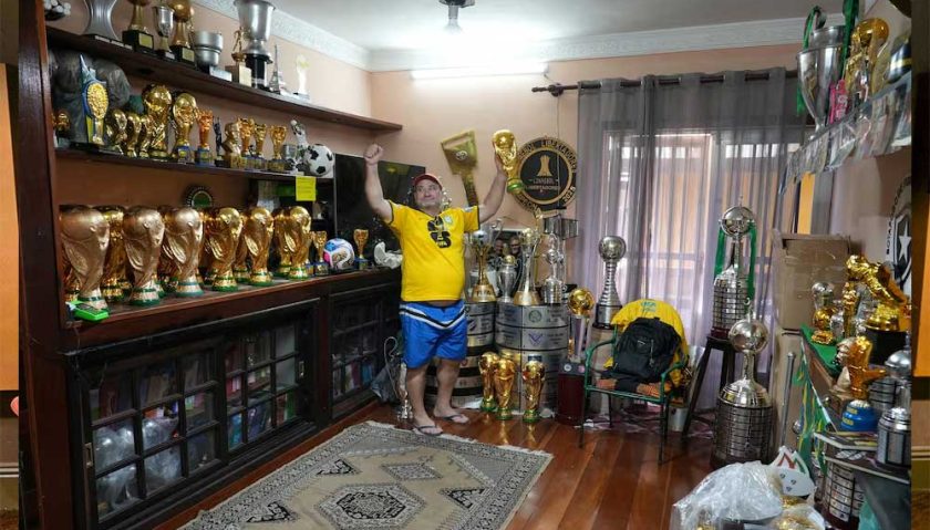 Brazil artisan crafts World Cup trophies